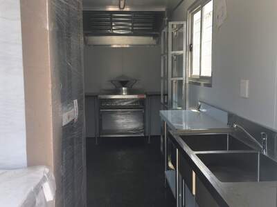 Park home small business kitchen by East Rand Containers for startups and food businesses.
