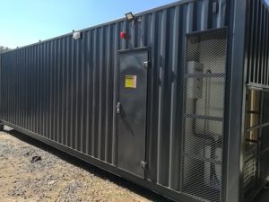 Custom Motor Control Center (MCC) shipping container conversion by East Rand Containers, ideal for power distribution and industrial automation.