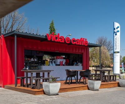 Shipping Container Conversion Coffee Shop